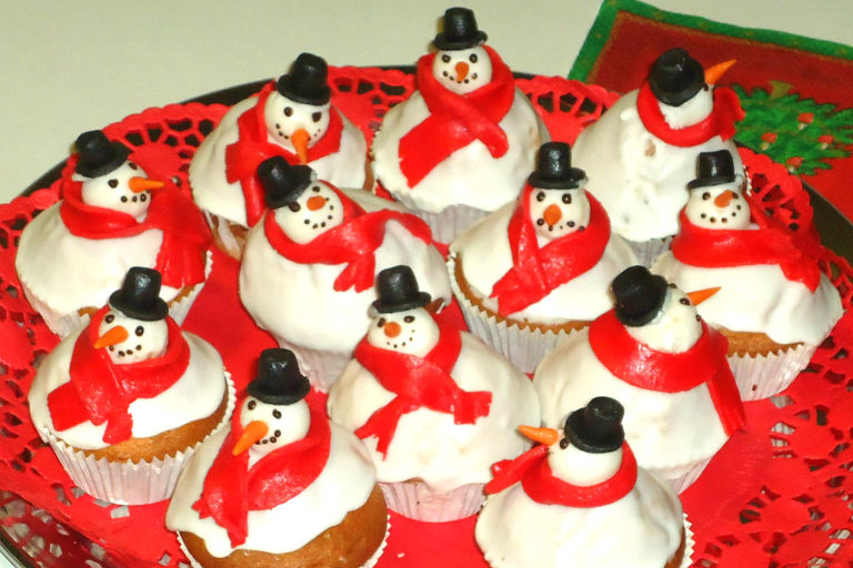 Muffins pupazzo di neve 3